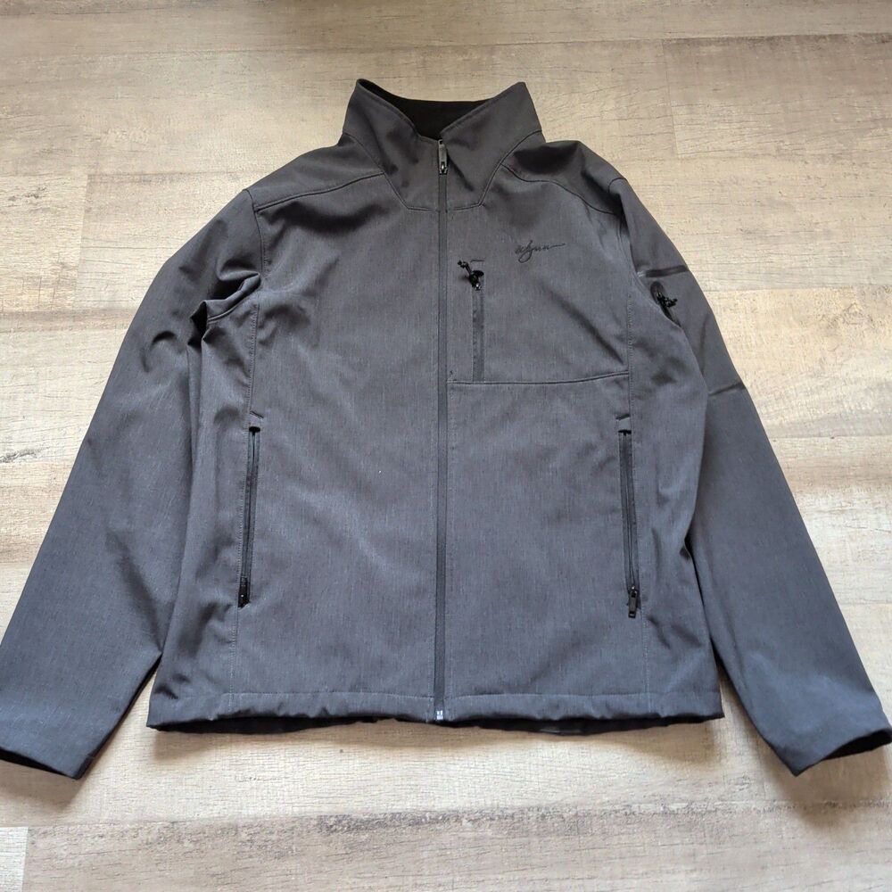 WYNN Las Vegas Full Zip Stretch Black Golf Jacket Windbreaker Men's Size XL